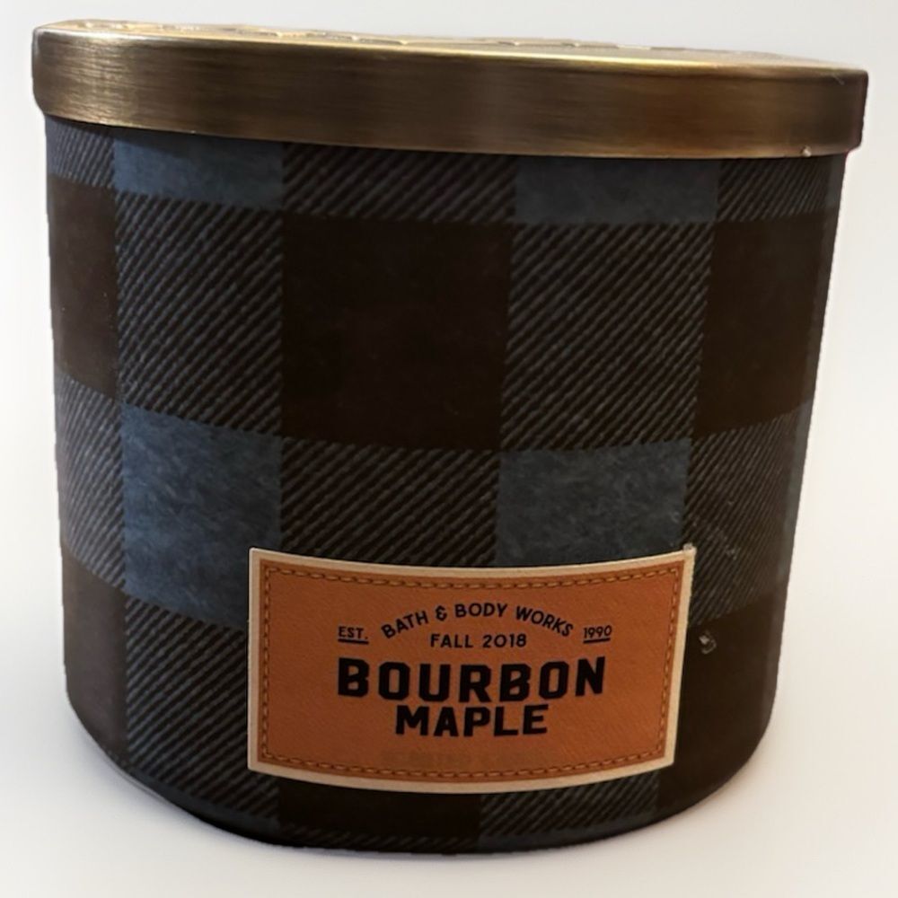 Bath & Body Works Bourbon Maple 3-Wick Candle Fall 2018 Discontinued – New
